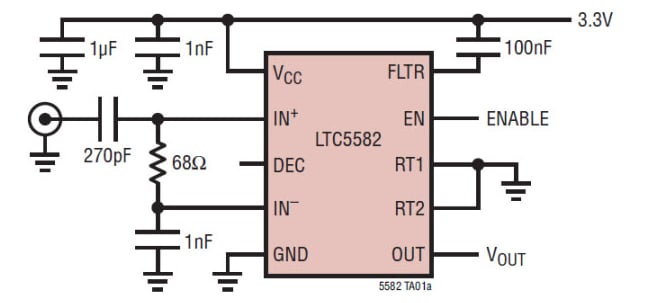 Application Circuit Diagram - Analog Devices Inc. LTC55xx Power Detectors